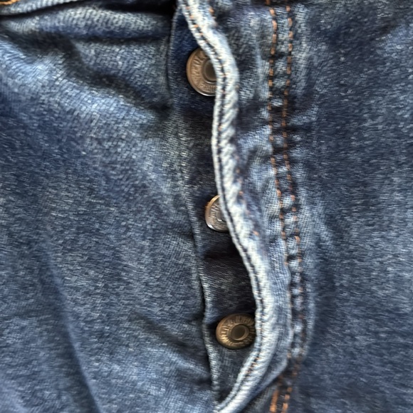 OLD NAVY HIGH RISE O.G. STRAIGHT SECRETE SLIM POCKETS BUTTON FLY ANKLE JEANS 14 - Picture 2 of 5